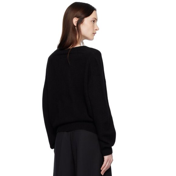 🍂NWT ANINE BING Lee Black Sweater 100% Cashmere - Picture 2 of 11